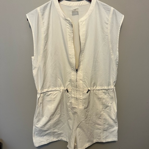 CALIA by Carrie Underwood Pants - Carrie Underwood Calia  Sleeveless Zip-Up Romper drawstring waist pockets